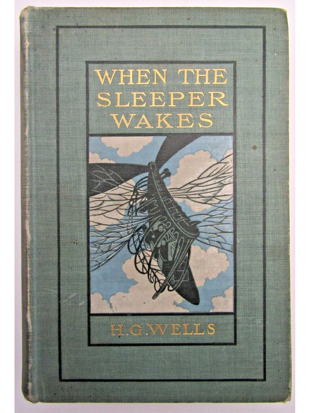 When the Sleeper Wakes H. G. Wells 1899 1st U.S. Edition Hardback Book